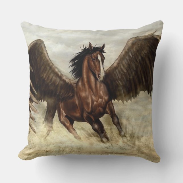 Winged Pegasus Kissen (Vorderseite)