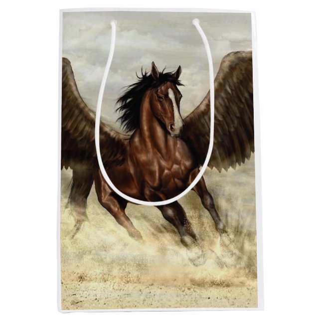 Winged Pegasus Mittlere Geschenktüte (Vorderseite)