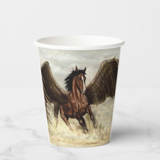 Winged Pegasus Pappbecher (Vorderseite)