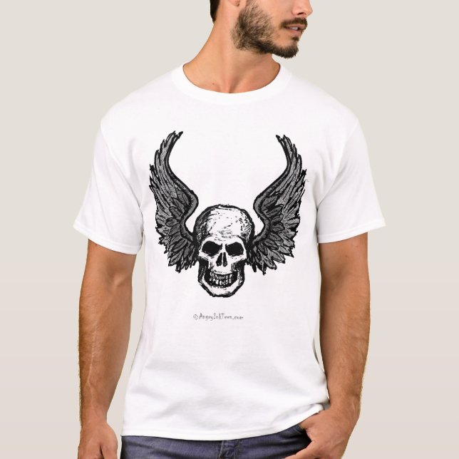 Winged Schädel-T - Shirt (Vorderseite)