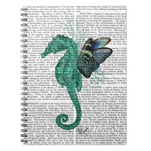 Winged Seepferd Notizblock