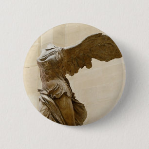 Winged Sieg von Samothrace Button