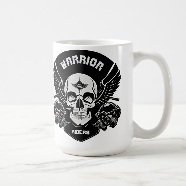 Winged Skull Artwork Kaffeetasse (Rechts)