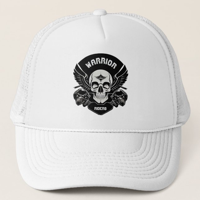Winged Skull Artwork Truckerkappe (Vorderseite)