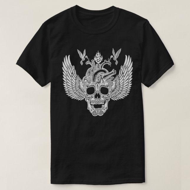 Winged Skull Emek Artman T-Shirt (Design vorne)