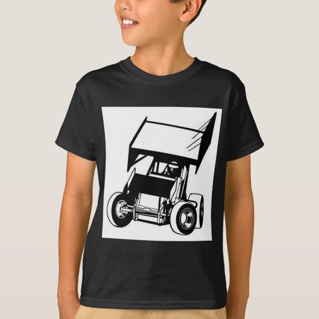 Winged sprinten Auto T-Shirt (Vorderseite)