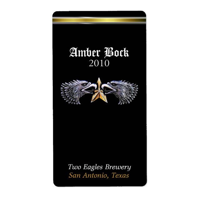 Winged Star Zuhause Made Beer Labels (Vorne)