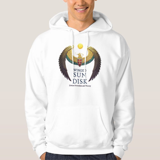Winged Sun Disk Sweatshirt – Ancient Egyptian Prot (Vorderseite)