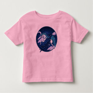 Winged Unicorn-Kreis-Shirts Kleinkind T-shirt