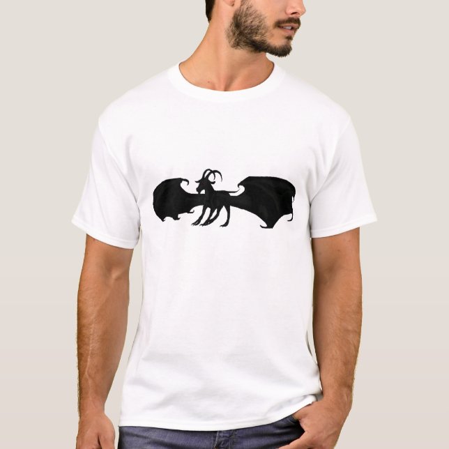 Winged Ziegen-Shirt T-Shirt (Vorderseite)