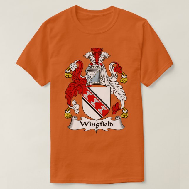 Wingfield Coat of Arms Familienwappen T-Shirt (Design vorne)