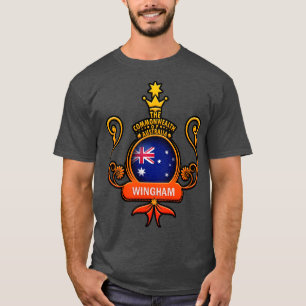 Wingham liebt die Flagge Australiens T-Shirt