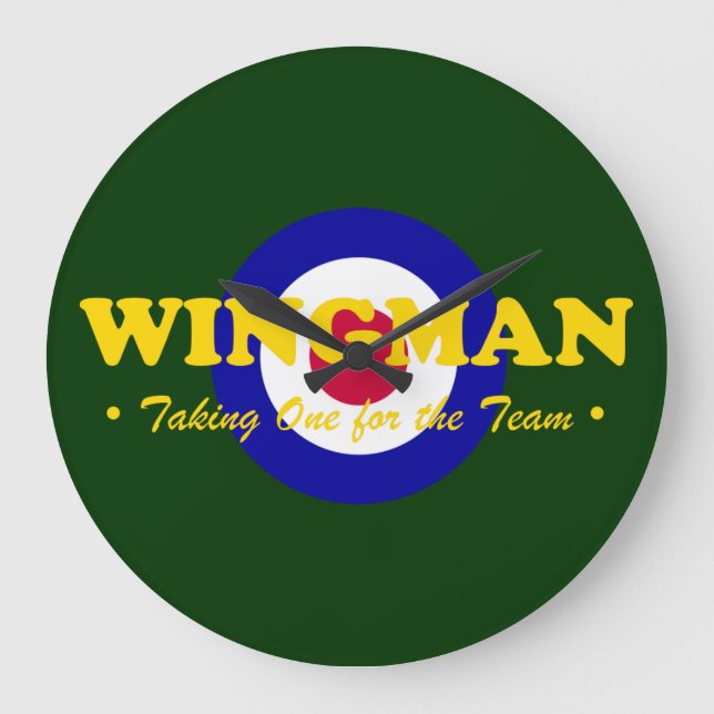 Wingman (RAF) Große Wanduhr (Vorderseite)