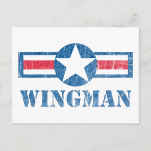 Wingman Vintag Postkarte