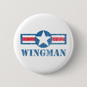 Wingman Vintage Button
