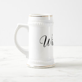 Wingman Wedding Bachelor-Party-Schwarz-Krawatte Bierglas