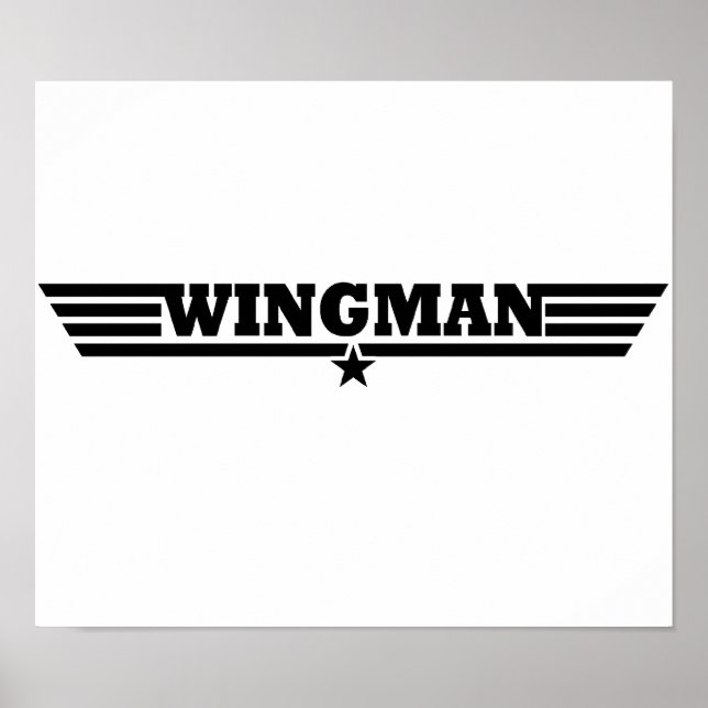 Wingman Wings Logo Poster (Vorne)