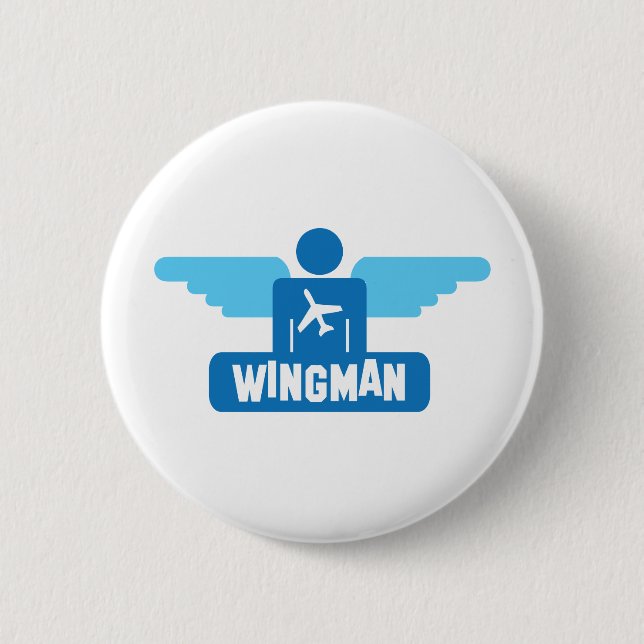 Wingmanpilotentwurf Button (Vorderseite)