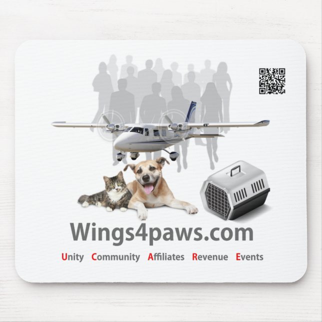 Wings4paws - Maus-Pad Mousepad (Vorne)