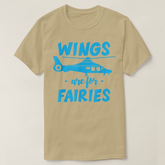 Wings Are For Fairies --  T-Shirt (Design vorne)