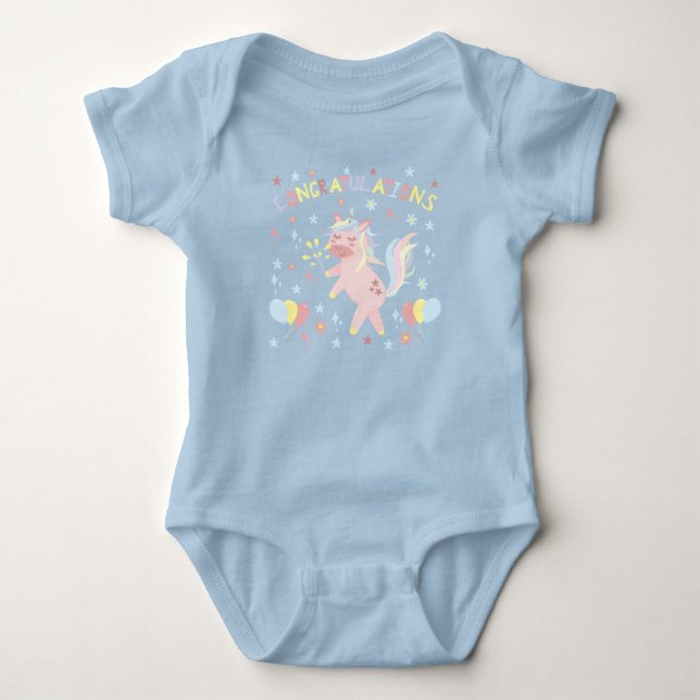 Wings- Baby Jersey Bodysuit Strampler (Vorderseite)