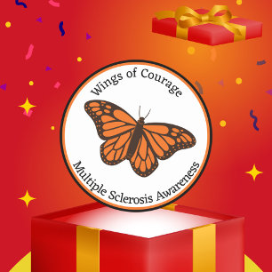 Wings of Courage MS Awareness Sticker