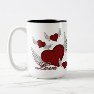 Wings of Liebe Red Logo Coffee Tasse