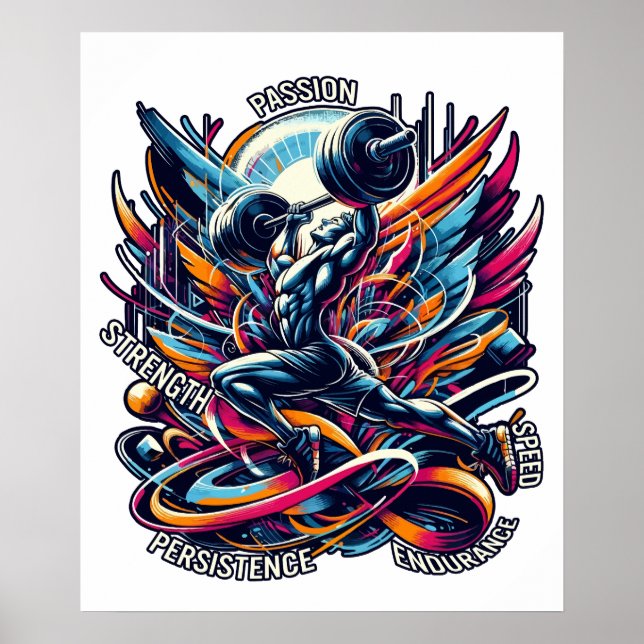 Wings of Strength Passion Power and Persistenz Poster (Vorne)