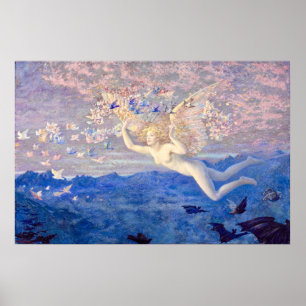 Wings of the Morning von Edward Robert Hughes Poster