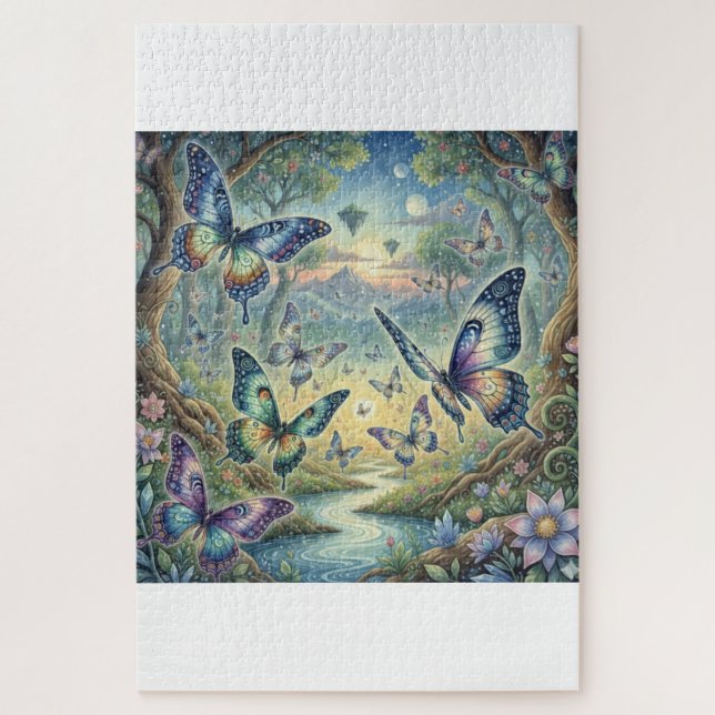 Wings of Wonder: A Butterfly Dreamscape Puzzle (Vertikal)