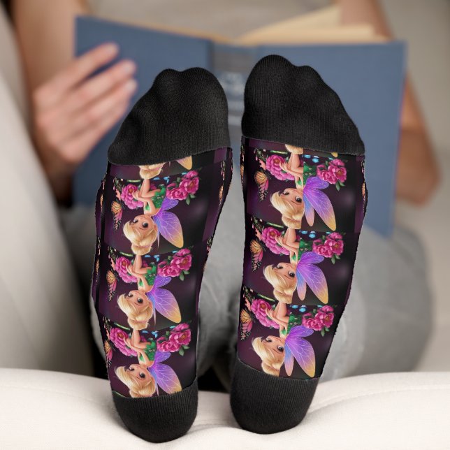 Wings of Wonder - Fairy Christmas Crew Socks Socken (Unterseite)