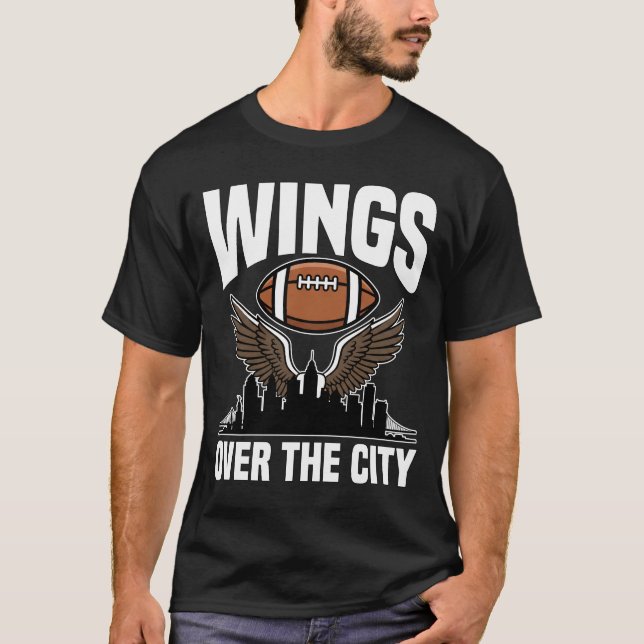 WINGS OVER THE CITY - PHILADELPHIA FOOTBALL T-Shirt (Vorderseite)