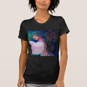 Wings Pfau-Dame von Dualität T-Shirt