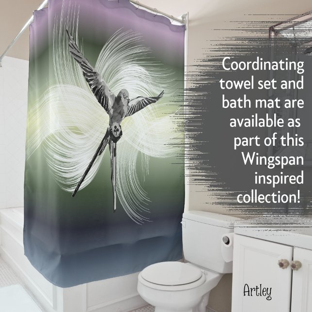 Wingspan Inspiriert Board Game Tabletop Gamer Past Duschvorhang (Von Creator hochgeladen)