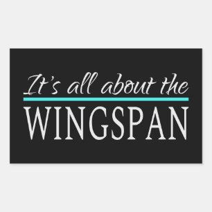 Wingspan Rechteckiger Aufkleber