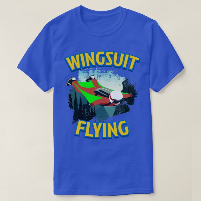 Wingsuit Extreme Sport Free Fall T-Shirt (Design vorne)