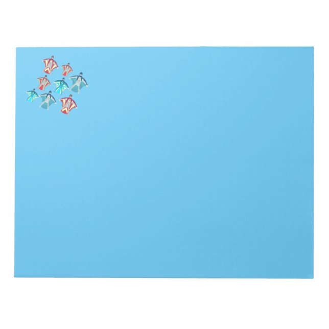 Wingsuit Notizblock (Vorderseite)