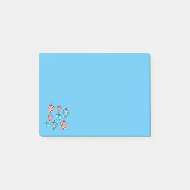 Wingsuit Post-it Klebezettel (Vorderseite)