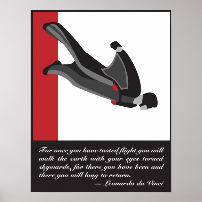 Wingsuit SkyDive Poster (Vorne)