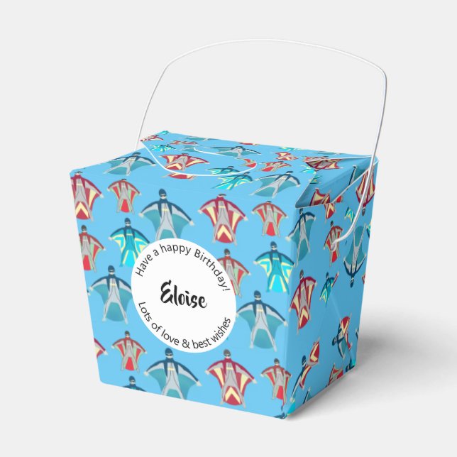 Wingsuit Skydiving Geschenkschachtel (Vorderseite)