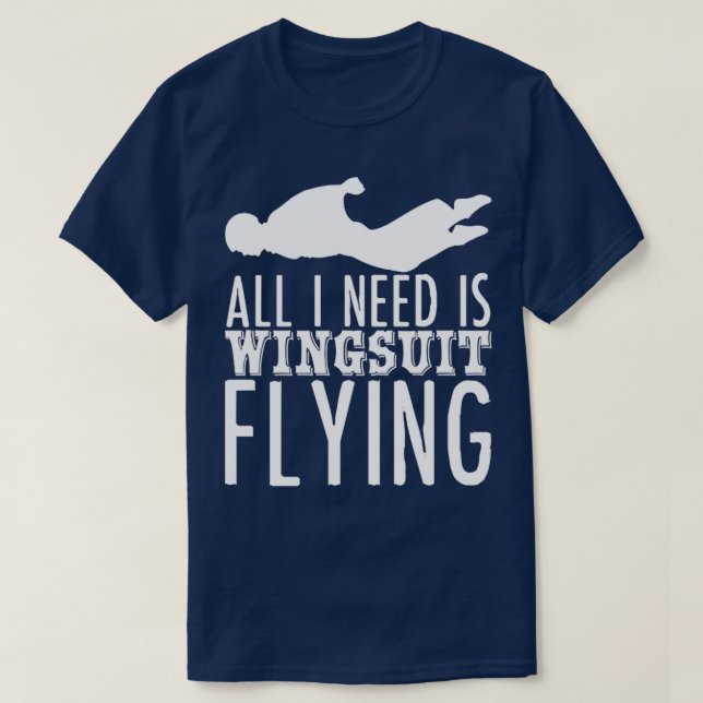 Wingsuiting Joke Wingsuit Basejumping2 T-Shirt (Design vorne)