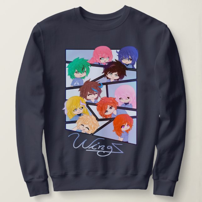 Wingz Mehrcharakter-Sweatshirt Sweatshirt (Design vorne)