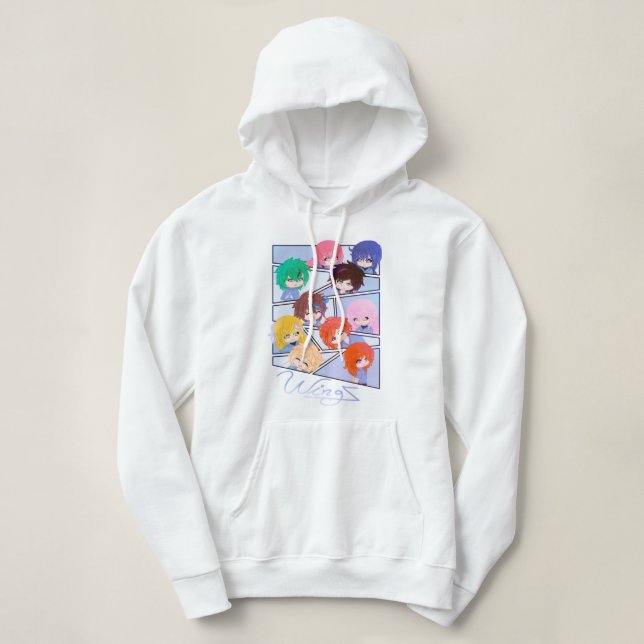 Wingz Multi Characters Hoodie (Design vorne)