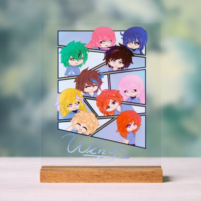 Wingz Multi-Zeichen Akryllisches Zeichen Acrylschild (Neutral)