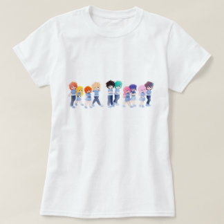 Wingz-T - Shirt - handgezeichnete Cartoon-Figuren