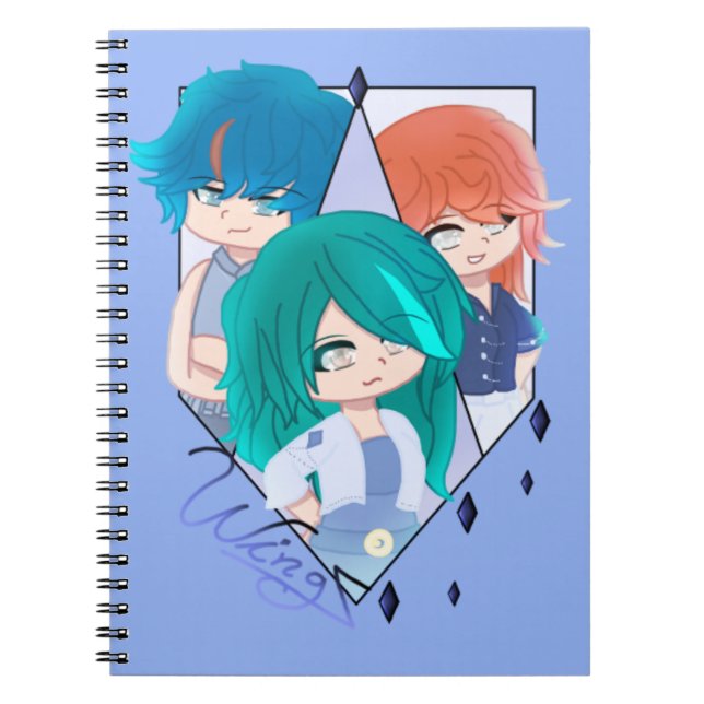 Wingz Warriors Spiral Photo Notebook Notizblock (Vorderseite)