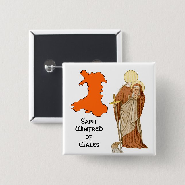 Winifred of Wales (P 002) Button (Vorne & Hinten)