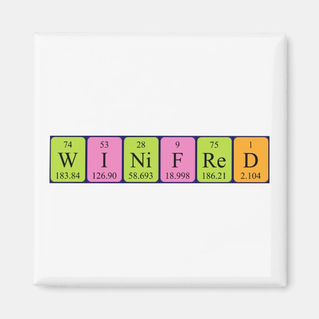 Winifred Periodenmagnet Magnet (Vorne)