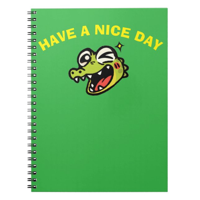 Wink Crocodile Notebook Notizblock (Vorderseite)
