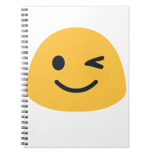 Wink Emoji Notizblock